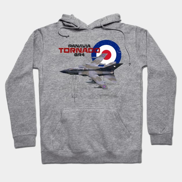 British Panavia Tornado GR4 (light) Hoodie by NorthAngle